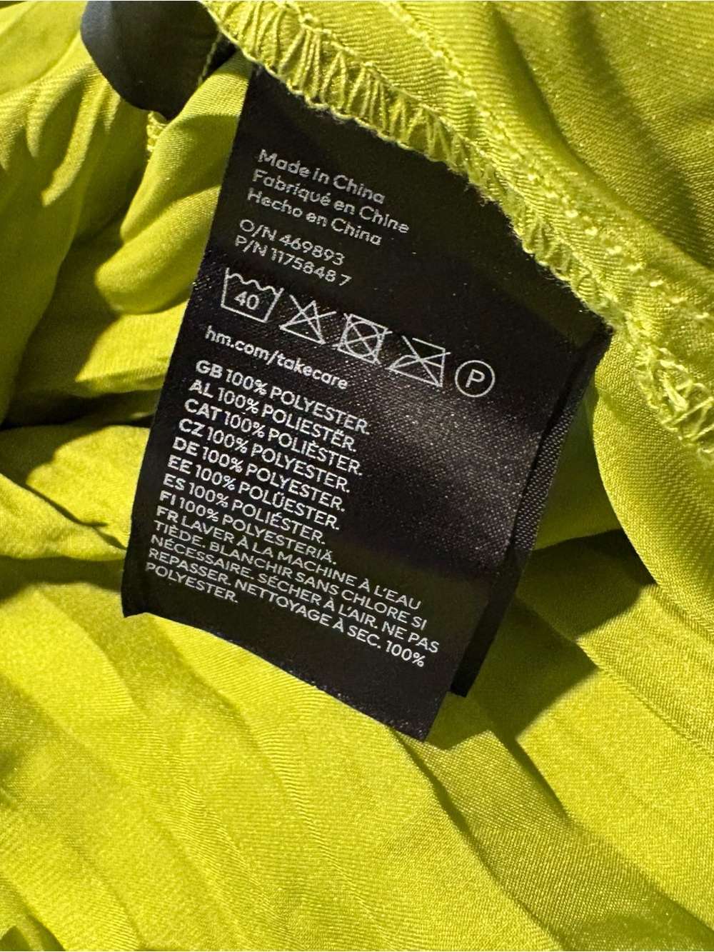 H&M Bright Green Crinkled V-Neck Maxi Dress - Picture 4 of 8